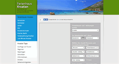 Desktop Screenshot of ferienhaus-kroatien.de